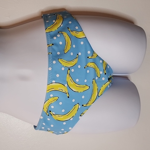 NWOT Shein, Banana Bikini, 2 Piece Set, Size Medium, Yellow and Blue - Picture 3 of 6